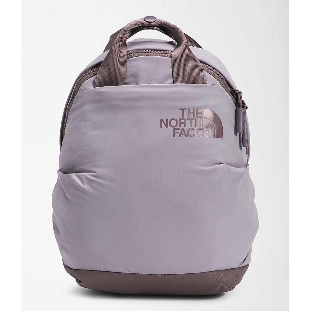 The North Face Backpacks Womens Australia - The North Face Never Stop Mini Grey / Purple (PBL-381792